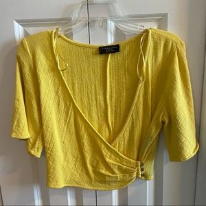 Zara Yellow Crop Top